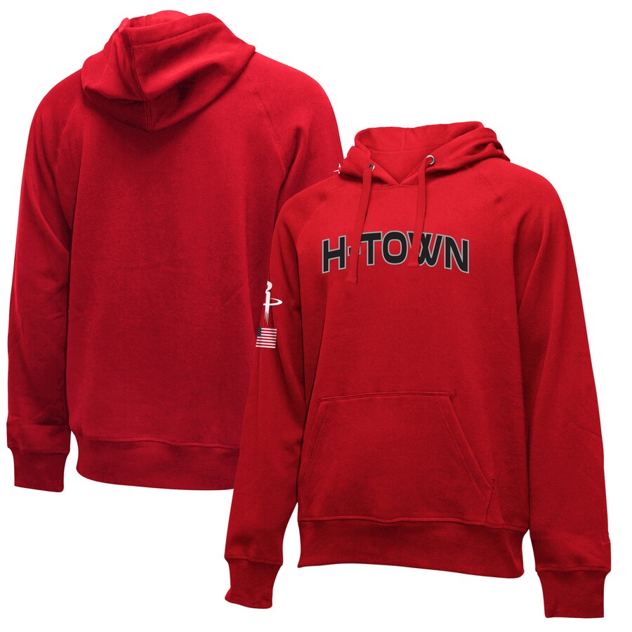 NBA Houston Rockets New Era 201920 City Edition Pullover Hoodie Red->houston rockets->NBA Jersey